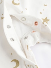 Weiß - Eid/Ramadan Kareem – Baby-Schlafanzüge mit Kragen im 3er-Pack (0M.–2J.) - Bild 11 von 12