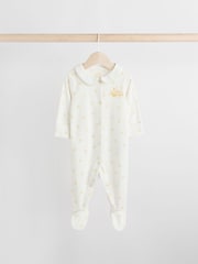 Weiß - Eid/Ramadan Kareem – Baby-Schlafanzüge mit Kragen im 3er-Pack (0M.–2J.) - Bild 3 von 12