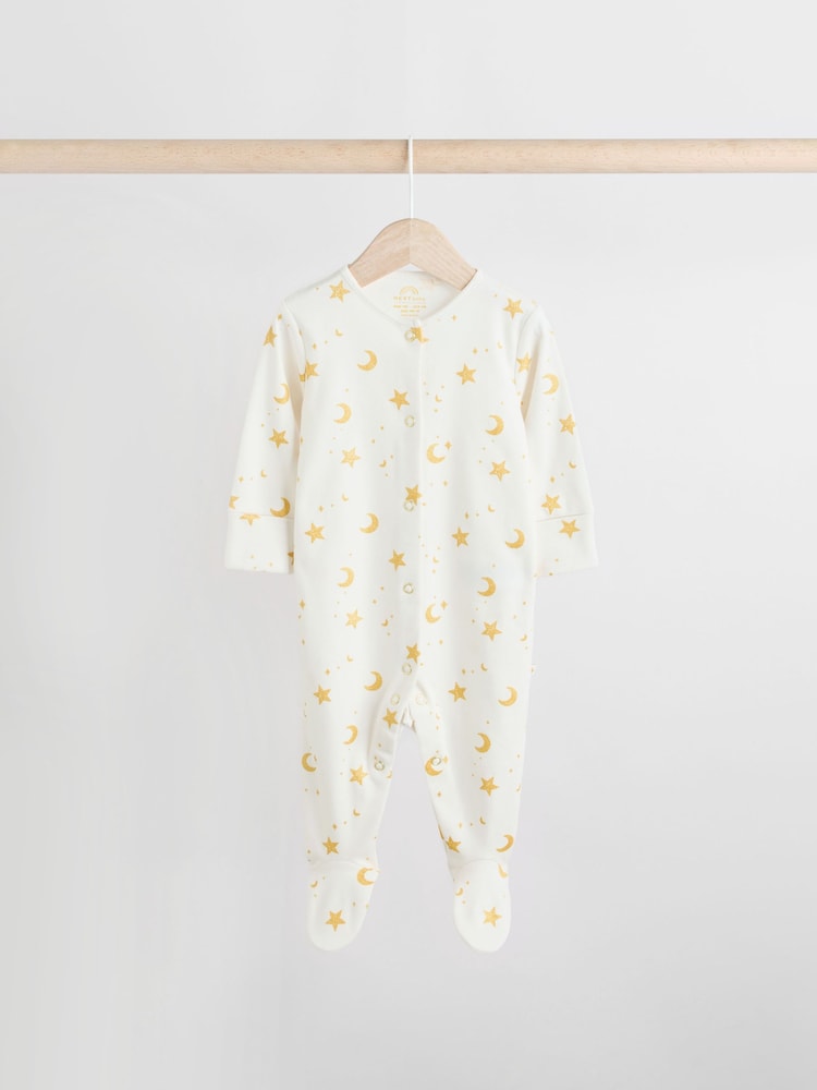 Blanc - Eid/Ramadan Kareem Bébé Combinaisons de nuit avec col 3 Pack (0mths-2yrs) - Image 5 of 12