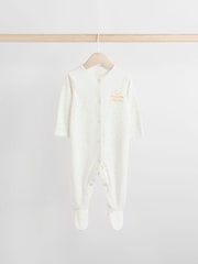 Weiß - Eid/Ramadan Kareem – Baby-Schlafanzüge mit Kragen im 3er-Pack (0M.–2J.) - Bild 6 von 12