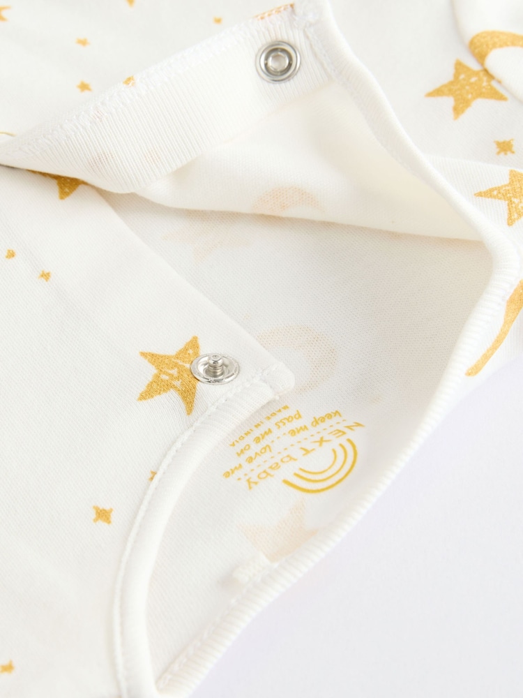 Blanc - Eid/Ramadan Kareem Bébé Combinaisons de nuit avec col 3 Pack (0mths-2yrs) - Image 9 of 12