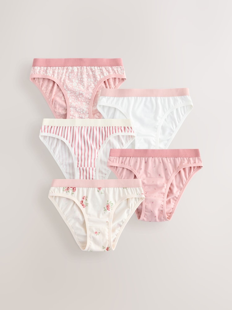 Pink Briefs 5 Pack (1.5-16yrs) - Image 1 of 9
