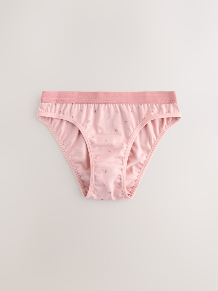 Pink Bikini Briefs 5 Pack (1.5-16yrs) - Image 5 of 9