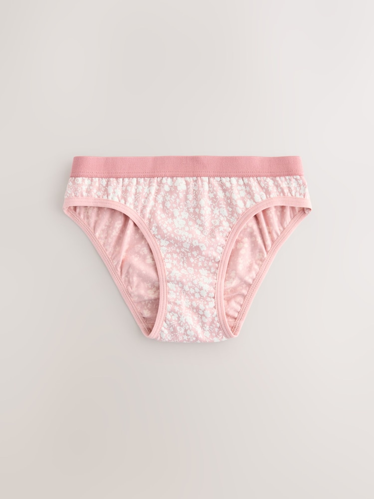 Pink Bikini Briefs 5 Pack (1.5-16yrs) - Image 7 of 9