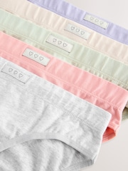 Pastel Soft Touch Bikini Briefs 5 Pack (5-16yrs) - Image 8 of 9