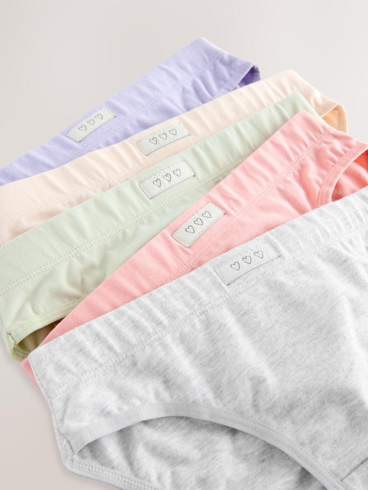 Pastel Soft Touch Bikini Briefs 5 Pack (5-16yrs) - Image 9 of 9 Pastel Soft Touch Bikini Briefs 5 Pack (5-16yrs) - Image 9 of 9