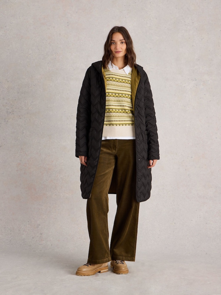 White Stuff Green Belle Cord Wide Leg Trousers - Image 1 of 6