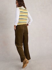 White Stuff Green Belle Cord Wide Leg Trousers - Image 2 of 6