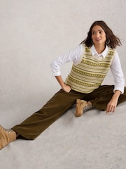 White Stuff Green Belle Cord Wide Leg Trousers - Image 4 of 6