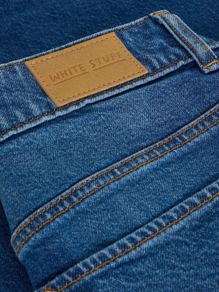 White Stuff Blue Ayla Wide Leg Jeans - Image 8 of 8