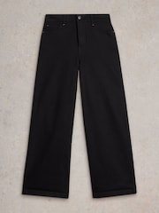White Stuff Black Ayla Wide Leg Jeans - Image 5 of 6
