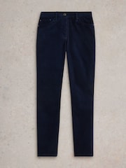White Stuff Blue Brooke Straight Corduroy Trousers - Image 5 of 6