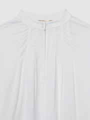 Reiss Off White Noemie Atelier Keyhole-Neck Top - Image 7 of 7