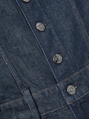 Paige Stretch Cotton Denim Bustier Jumpsuit - Image 5 of 5