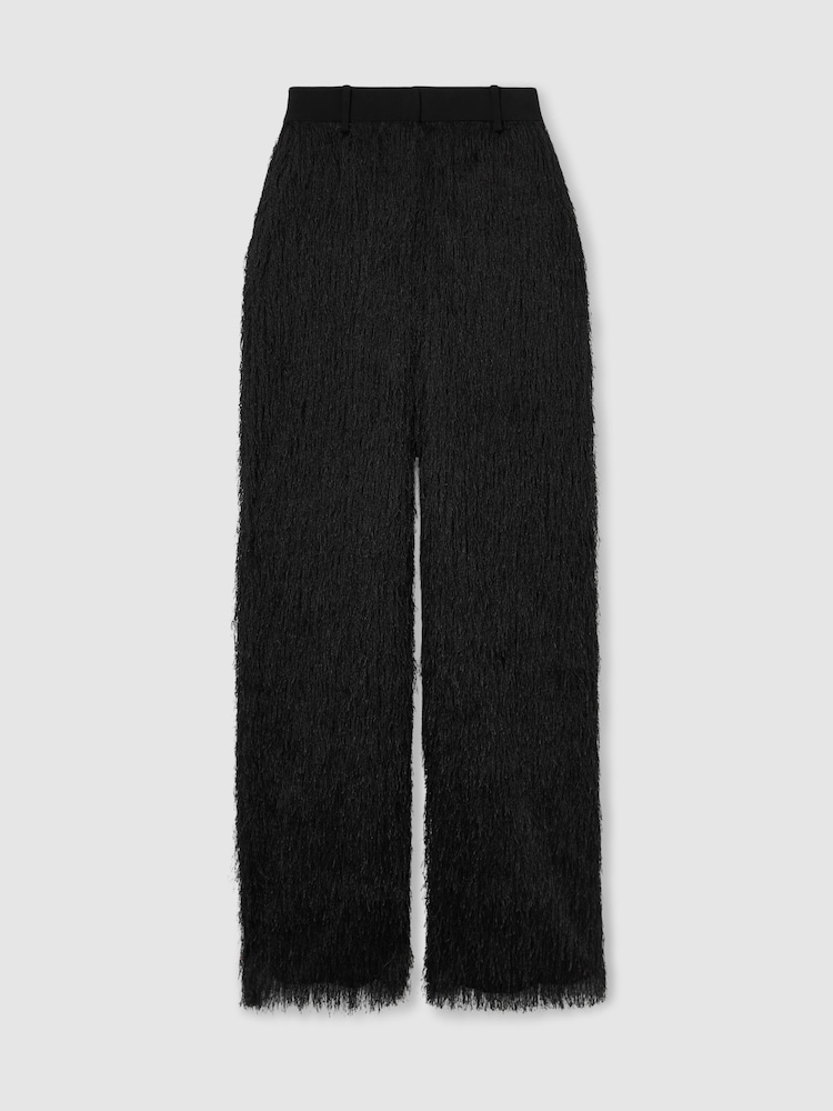 Schwarz - Reiss, Danni Atelier, Krepp-Hose mit Fransen - Bild 2 von 7 Schwarz - Reiss, Danni Atelier, Krepp-Hose mit Fransen - Bild 2 von 7