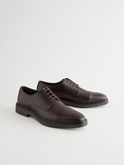 Brown Leather Toe Cap Shoes - Image 1 of 6