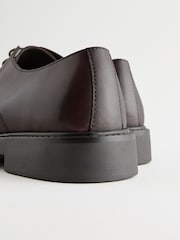 Brown Leather Toe Cap Shoes - Image 6 of 6