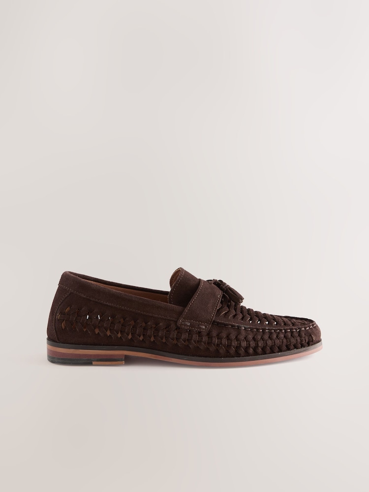 Brown Woven Loafers - Image 2 of 5