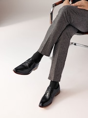 Black Leather Derby Shoes - Image 1 of 7