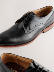 Black Leather Derby Shoes - Image 5 of 7