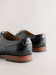 Black Leather Derby Shoes - Image 6 of 7