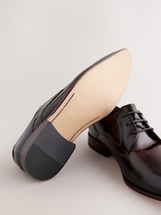 Brown Leather Derby Shoes - Image 4 of 6