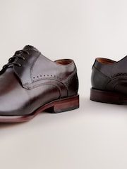 Brown Leather Derby Shoes - Image 5 of 6