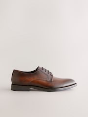 Brown Leather Derby Shoes - Image 3 of 6