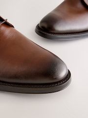 Brown Leather Derby Shoes - Image 5 of 6