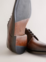 Brown Leather Derby Shoes - Image 6 of 6