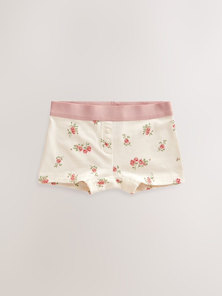 Pink Boxer Short Briefs 5 Pack (2-16yrs) - Image 2 of 9