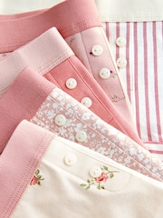 Pink Boxer Short Briefs 5 Pack (2-16yrs) - Image 8 of 9