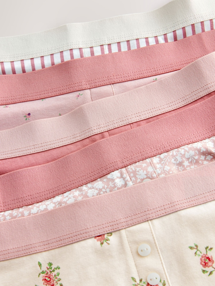 Pink Boxer Short Briefs 5 Pack (2-16yrs) - Image 9 of 9