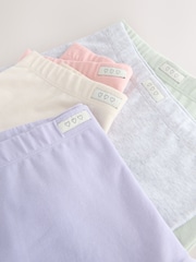 Pink/Blue Soft Touch Short Briefs 5 Pack (2-16yrs) - Image 8 of 9