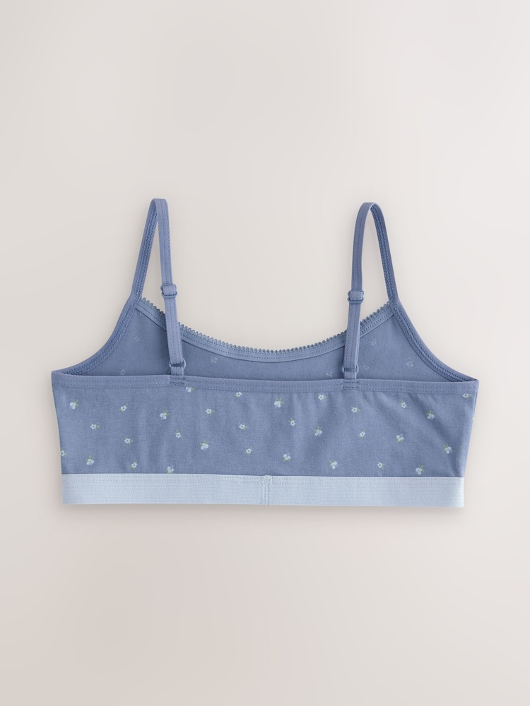 Blue Crop Tops 3 Pack (5-16yrs) - Image 3 of 7