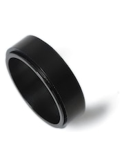 Stainless Steel Spinner Black Ring - Image 4 of 5