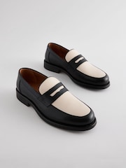 Black and White Penny Loafers - Image 2 of 7