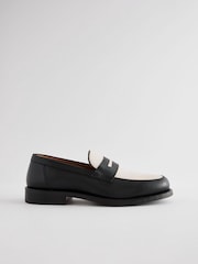 Black and White Penny Loafers - Image 3 of 7