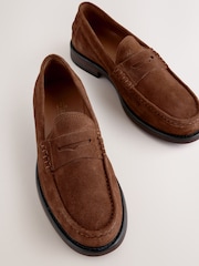 Marron fauve - Coupe classique - Mocassins en daim - Image 4 de 6