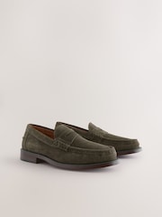 Vert - Coupe classique - Mocassins en daim - Image 2 of 7