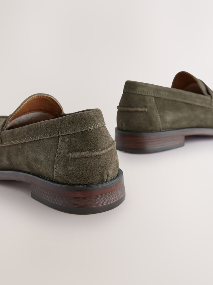 Vert - Coupe classique - Mocassins en daim - Image 6 of 7