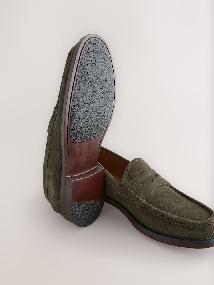 Vert - Coupe classique - Mocassins en daim - Image 7 of 7