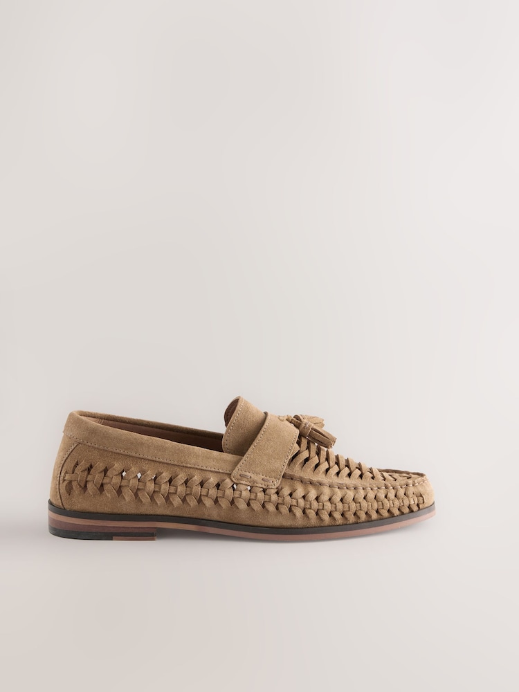 Stone Woven Loafers - Image 2 of 5 Stone Woven Loafers - Image 2 of 5