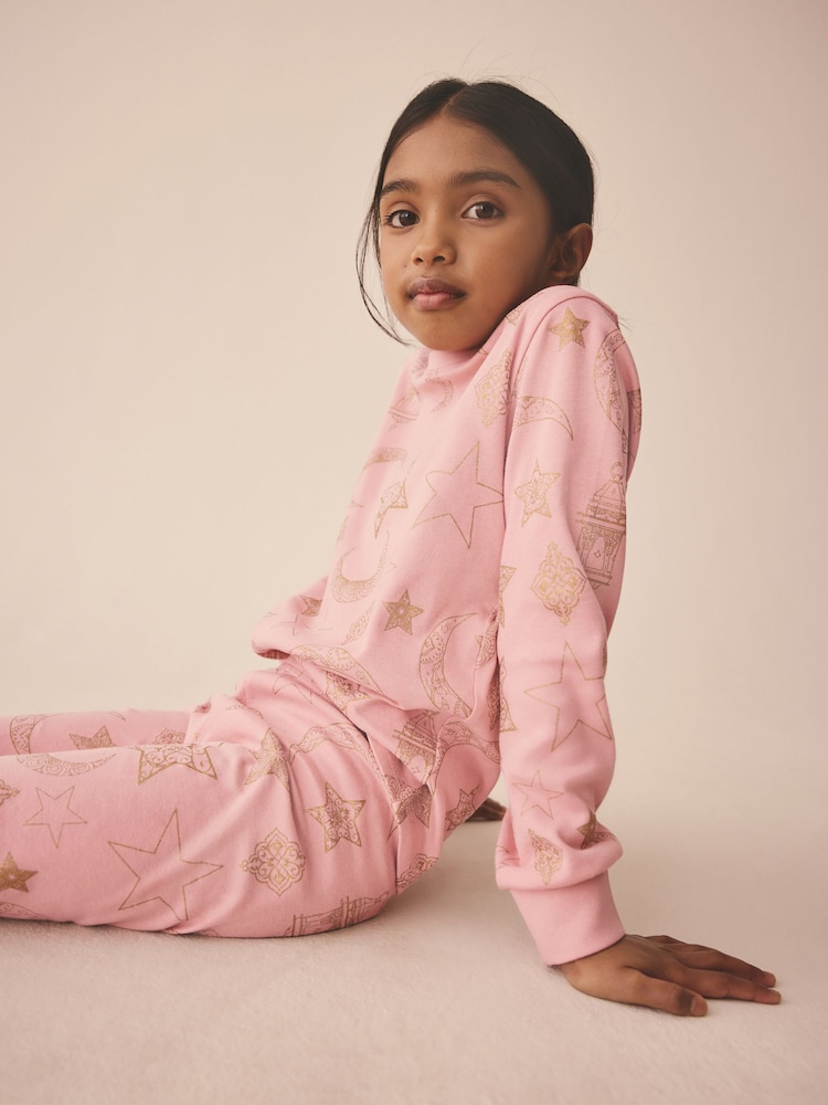 Rose - Ensemble pyjama fille assorti pour l’Aïd (9mois-12ans) - Image 3 of 9