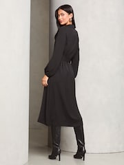 Negro - Vestido camisero a media pierna abotonado con cinturón de Lipsy - Imagen 3 de 3