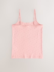 Pink Strappy Printed Cami Vests 3 Pack (1.5-16yrs) - Image 2 of 4