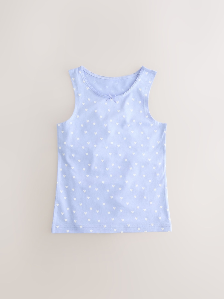 Blue Printed Vests 3 Pack (1.5-16yrs) - Image 3 of 7