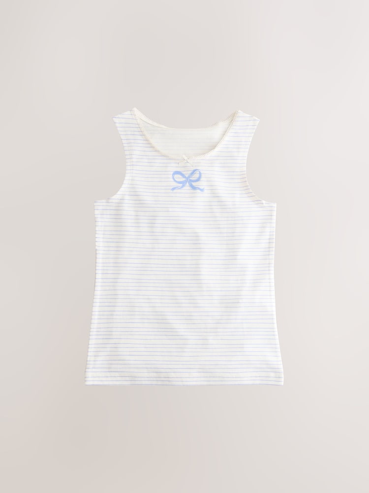 Blue Printed Vests 3 Pack (1.5-16yrs) - Image 4 of 7