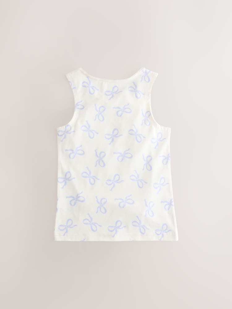 Blue Printed Vests 3 Pack (1.5-16yrs) - Image 5 of 7