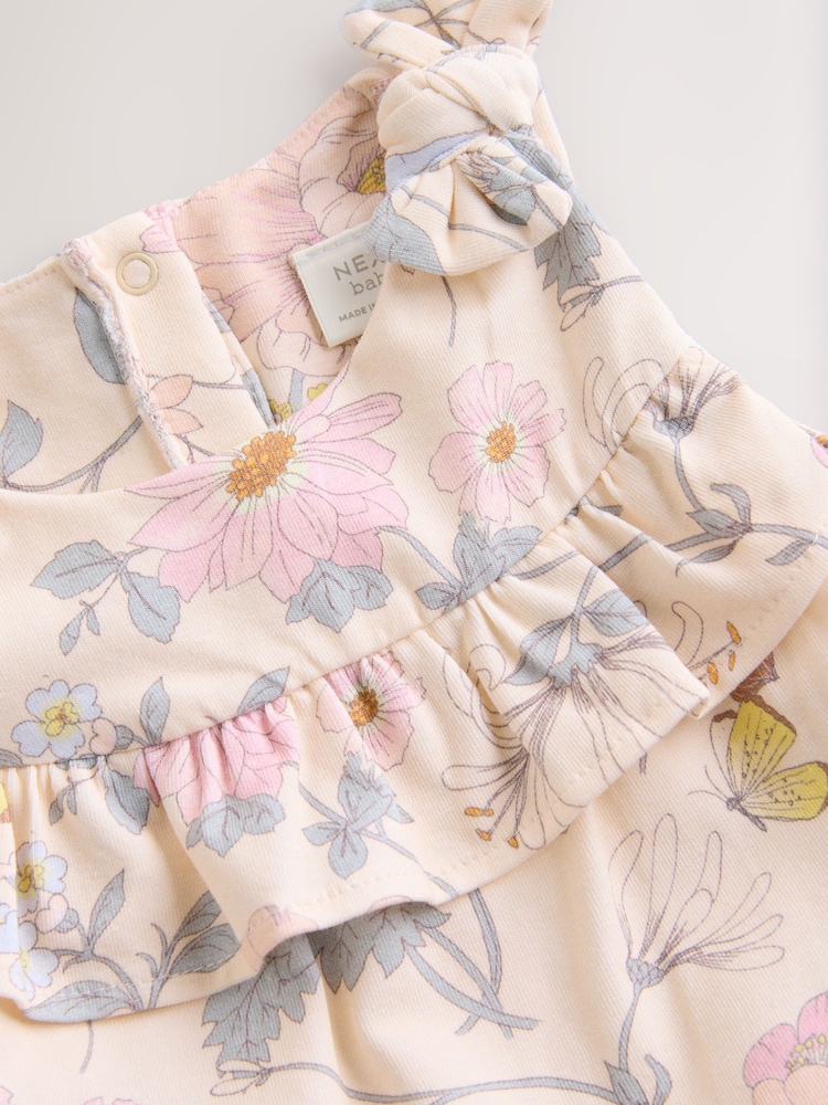 Pink Floral Baby Long Leg Romper (0mths-3yrs) - Image 5 of 6